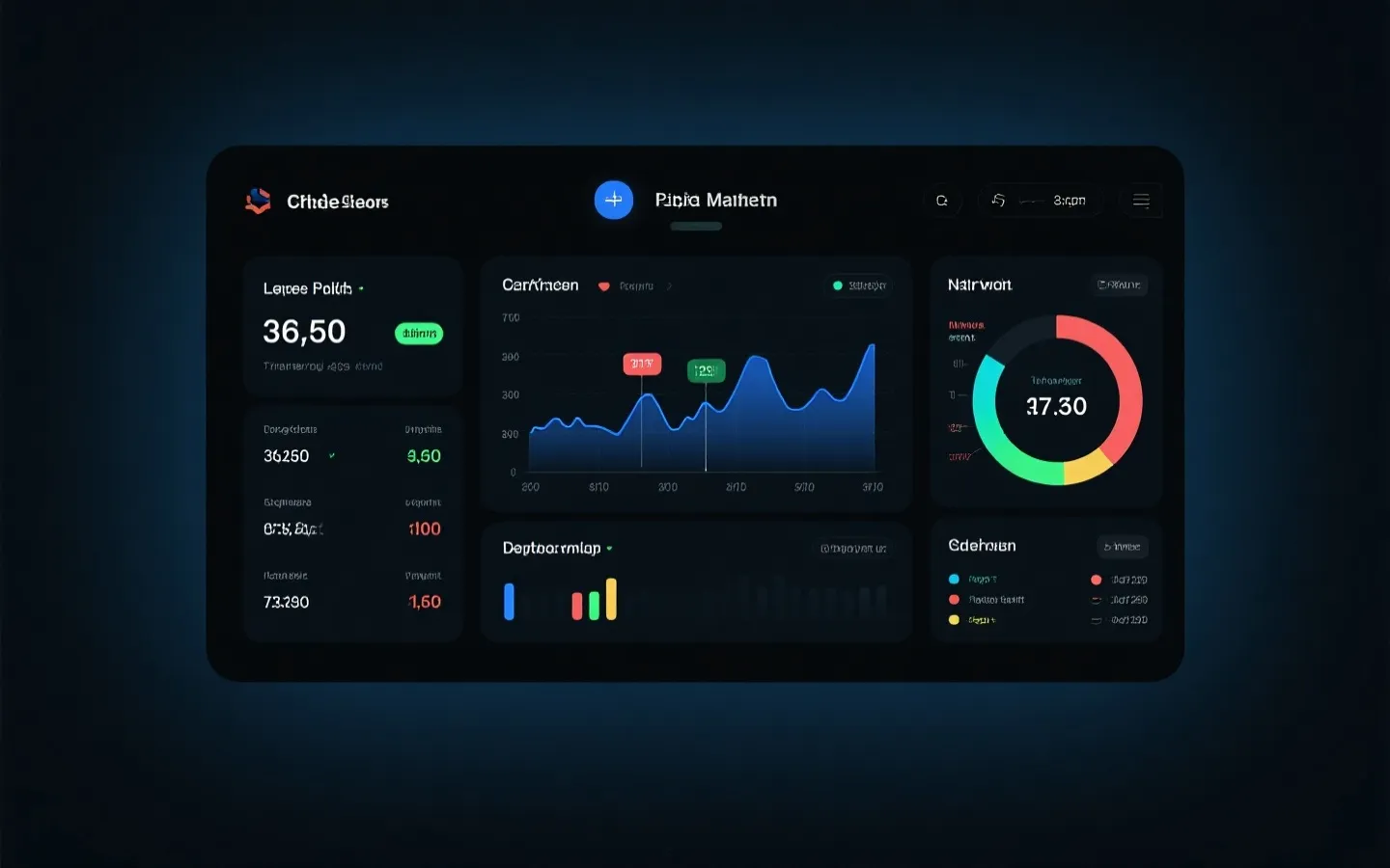 数据看板与直播示意图