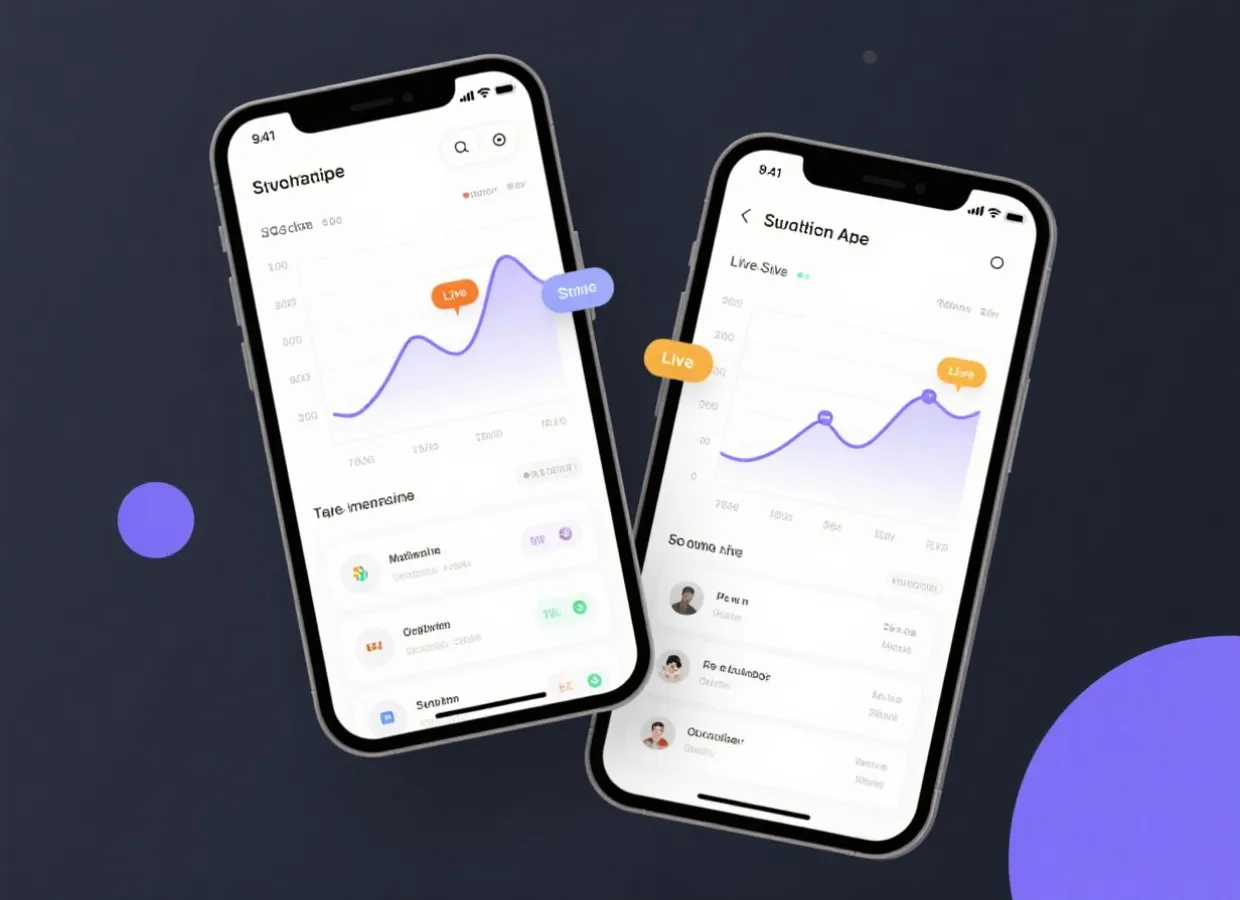 移动端应用界面示意图